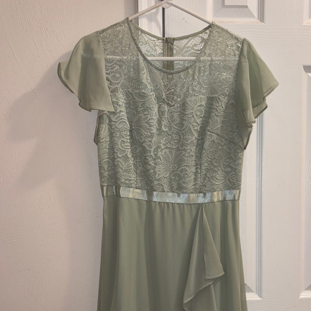 Elegant Green Lace Women Dress